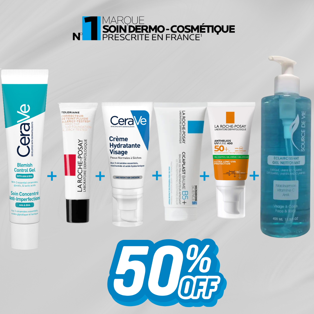 2 مجموعة العناية بالوجه - 5 منتجات بسعر منتج واحد (عرض محدود)